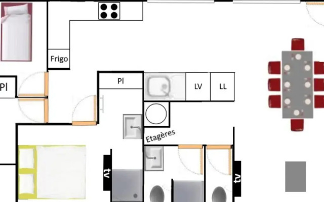 Appartement Aussois, 4 pièces, 8 personnes - FR-1-508-221