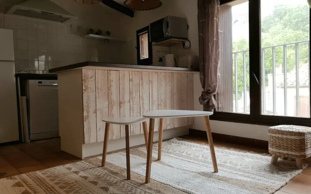 Face à la Cité : appartement avec cour !