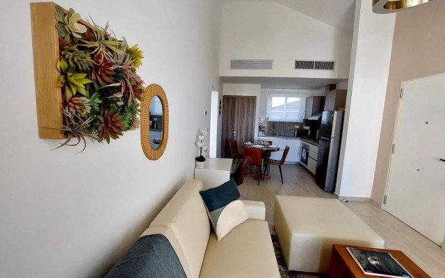 Unique Pool & Golf view retreat 1BR at Cana Pearl