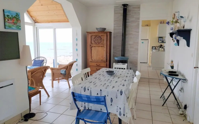 Fisherman's House in Brittany by the Sea