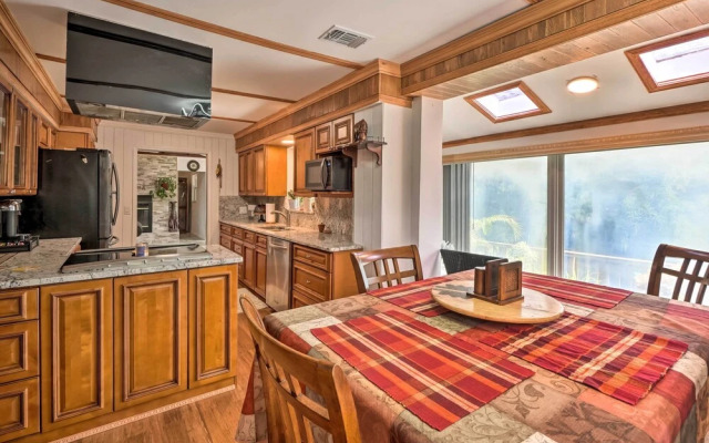 Lush Riverfront Escape w/ Private Boat Dock!