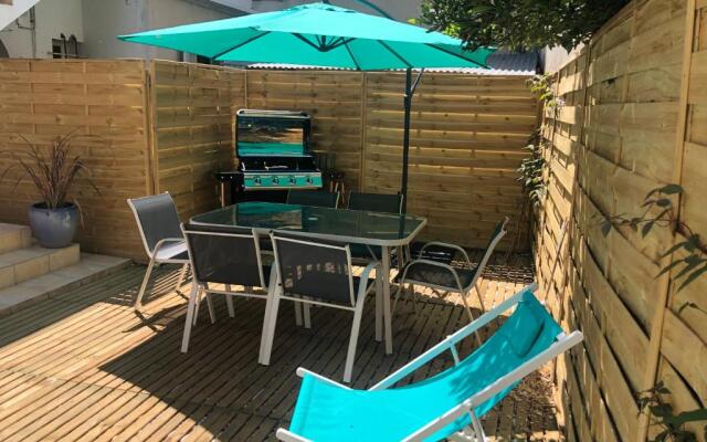 100m plage Appt 3ch 6pers avec fibre patio barbecue
