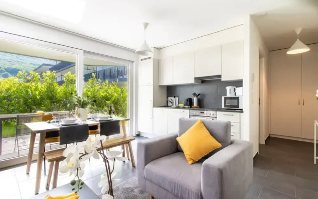 Modern 1 Bedroom Apartment at Le Bouveret. Self-checkin