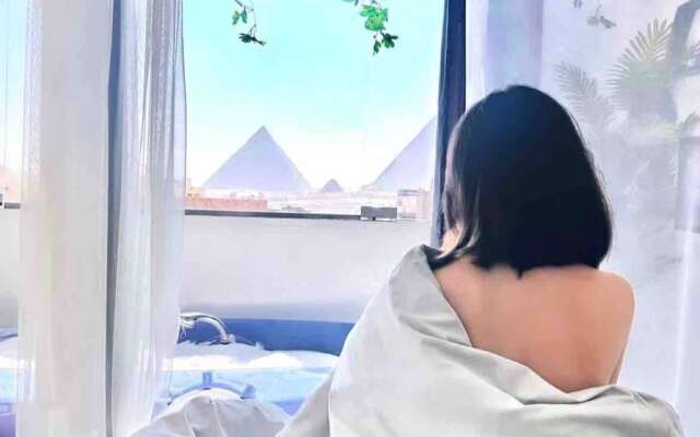 Pharaoh pyramids view