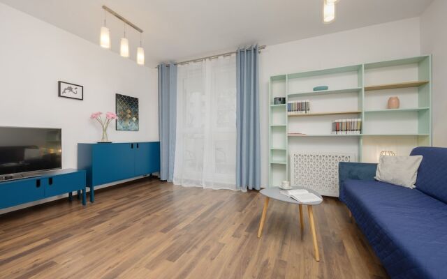 Beige and Blue Apartment by Renters
