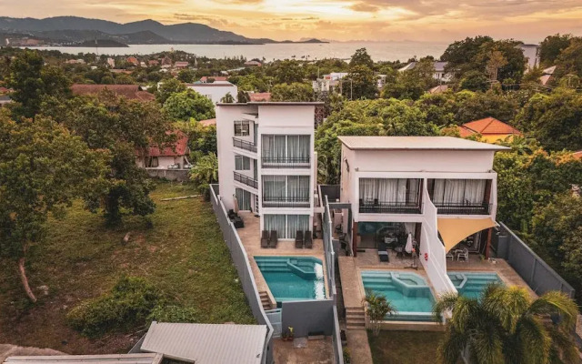 Sea View Front&Back Pool Near Beach V240