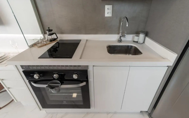 Studio de luxo mobiliado em Moema