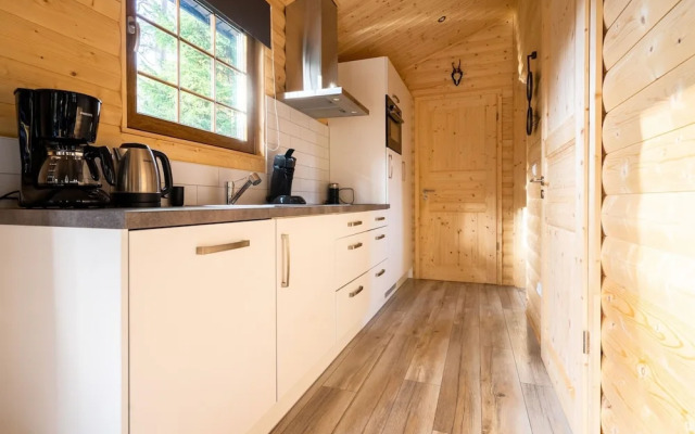 Wooden Chalet with Dishwasher near De Veluwe National Park