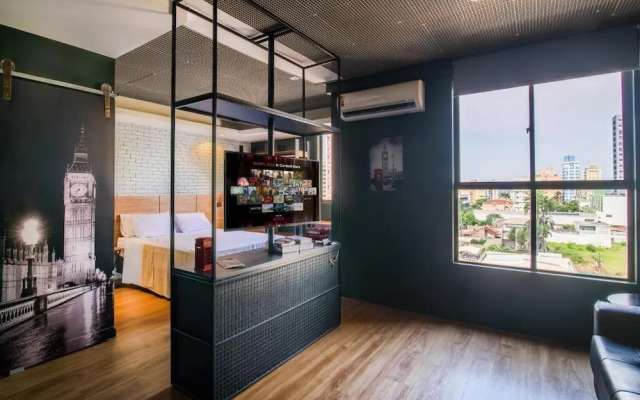 Apto Londrina Flat Hotel 704, 43 m2 , luxe, c jacuzzi