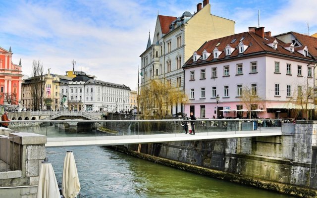 Tromostovje II In Heart Of Ljubljana