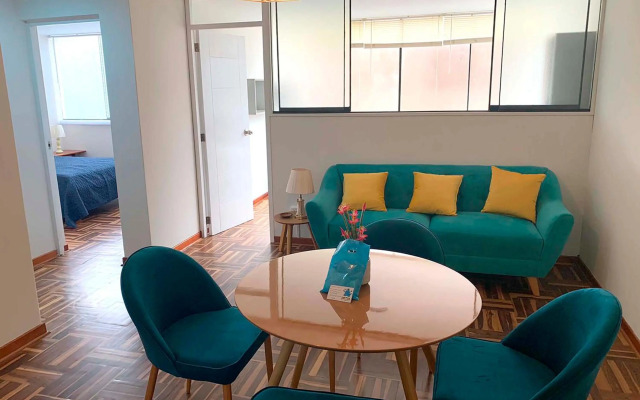 Pershing, lindo dpto. amoblado c/3 dorm y wifi.