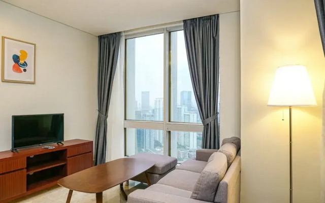Modern Furnished 2BR at The Empyreal Condominium Epicentrum Apartment
