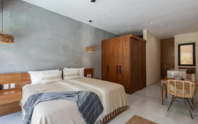 Stylish Tulum Studio Terrace Pool Relax