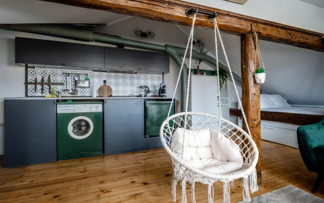 * The Sky-View Studio * in Cozy Boho Style