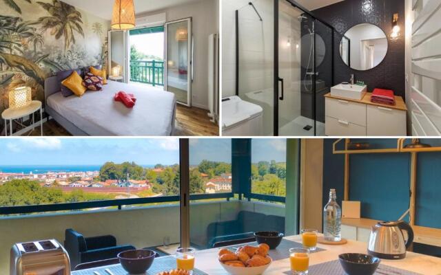 Ilunabarra - Appartement Calme, Vue Mer, Parking - WiFi & Netflix