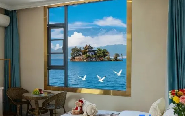 Shuyaju | Seaview Retreat • Full Ocean View Vacation Scenic Stay (Erhai Ecological Corridor Branch) – Balcony – Dali
