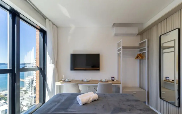 MHFA Studios em Prédio Luxuoso Vista Mar