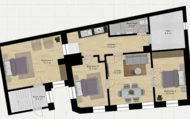 Sanders Tivoli 2, Spacious 3 Bedroom Near Tivoli