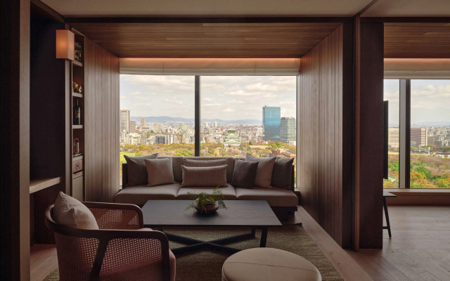 Deluxe Double room with  Osaka Castle view (풀 더블 침대) 사진 1