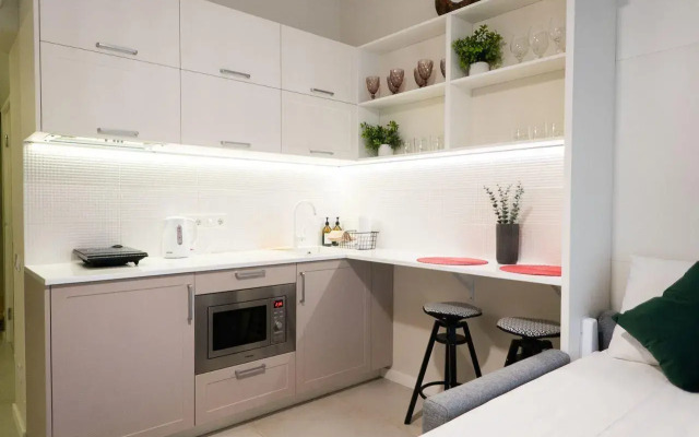 Apartments in the Rossiyanka apart-hotel on Pionersky Avenue 20