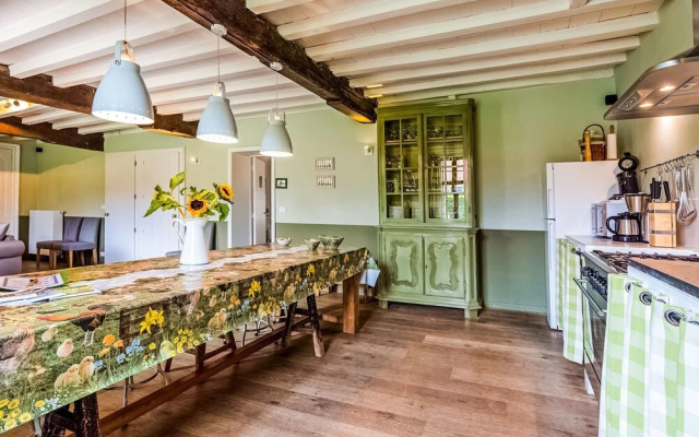 Historic Farmhouse Middle of Polder Landscape