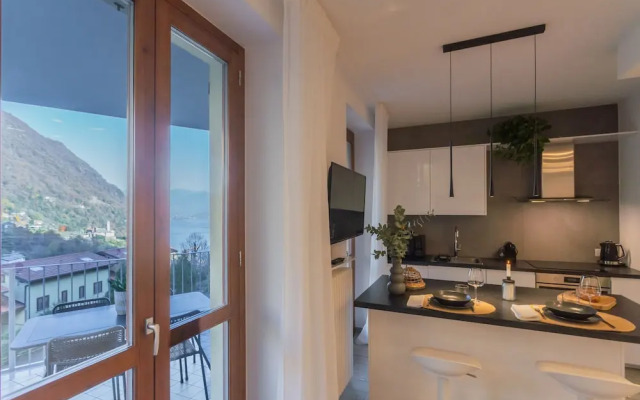 We Lake Como in Argegno