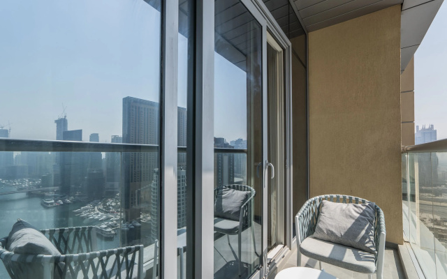 Cozy apt. w/balcony floor 22 Dubai Marina