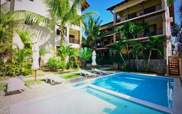 Las Terrenas beachfront 2 bedrooms condo with pool