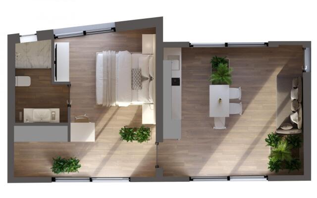 Roof Garden Apartment with Outdoor Jacuzzi