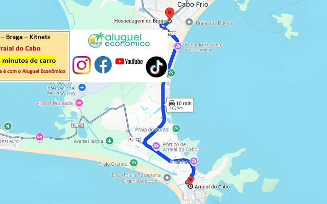 Cabo Frio - Braga - Aluguel Economico