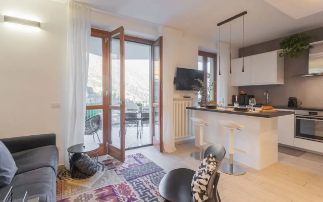 We Lake Como in Argegno