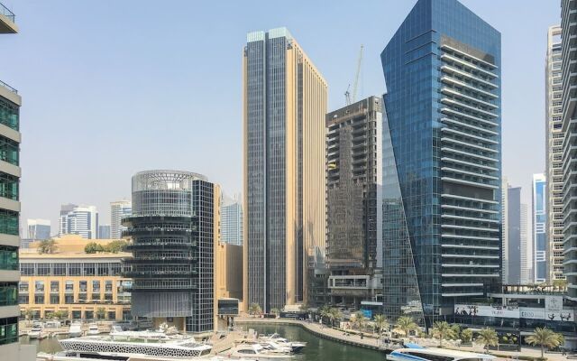 Stylish + Bright 1BR With Dubai Marina Views!