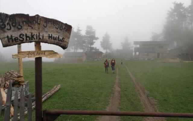 Heshkili huts Svaneti