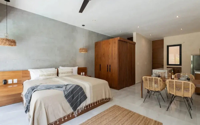 Stylish Tulum Studio Terrace Pool Relax