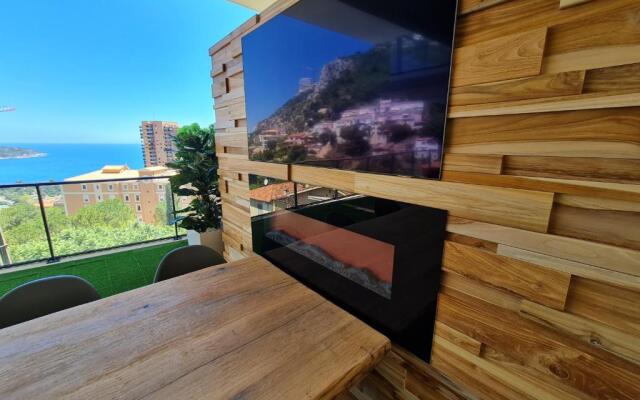Monaco view, pool, garage, 100 m2 terrace