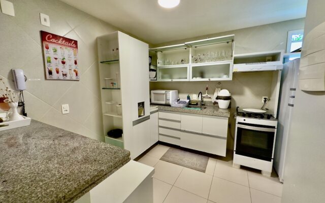 GranSol, Terreo, Pé na areia, 03 qtos, 08 hóspedes, a 600m do B PARK