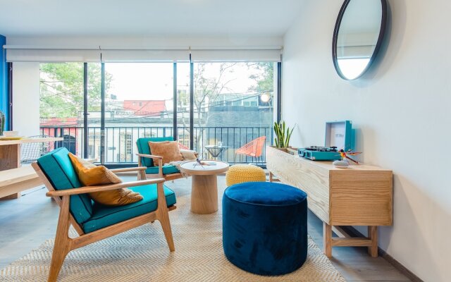 Colorful And Artsy 3Br 2Ba Apt In Roma Norte