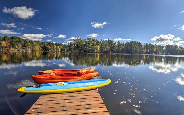 Lakefront Eagle River Retreat w/ Dock & Fire Pit!