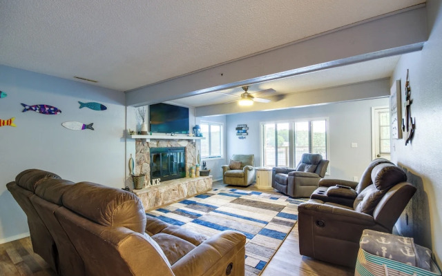 Waterfront Home w/ Views & Dock in Sunrise Beach!