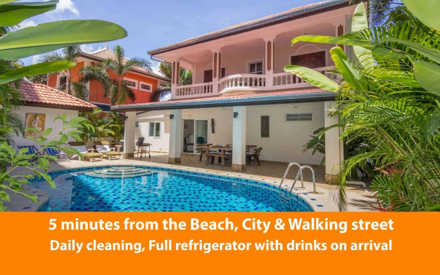 Villa Waree 5 minutes from City and Beach
