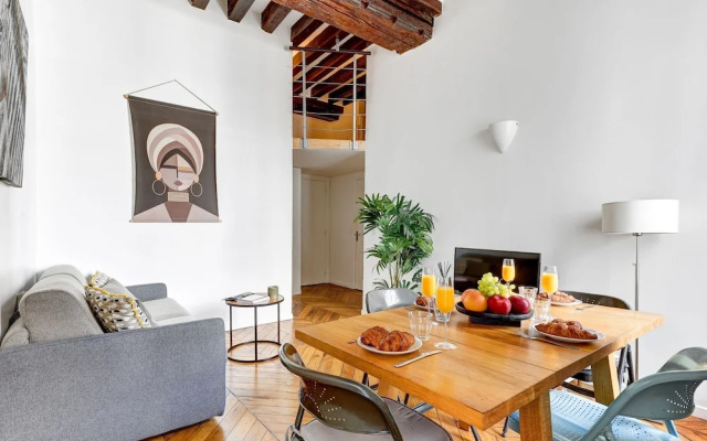 Modern 1BR For 4 By Centre Pompidou