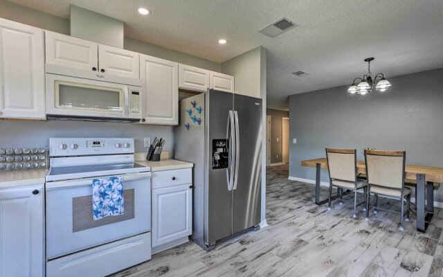 Lanai & Pond at Tranquil Bradenton Retreat!