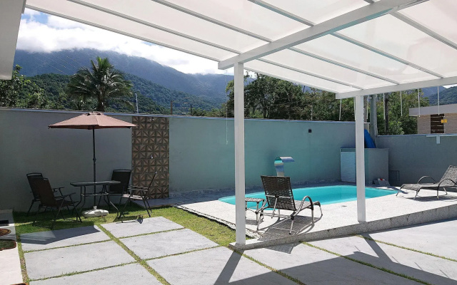 Linda Casa Com Piscina Churrasqueira Wifi Em Massaguaçu Caragua