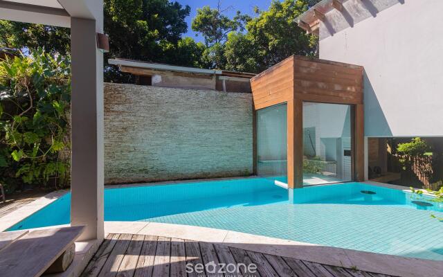 Casa de férias com piscina e churrasqueira ACC519