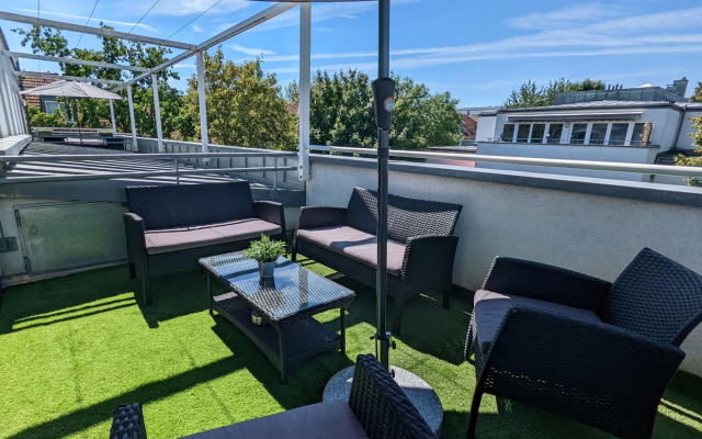 Leipzig Residenz Goethe Apartment mit Whirlpool und 2 Dachterrassen