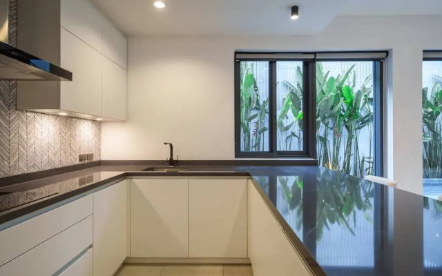 Monochrome designer pool Villa