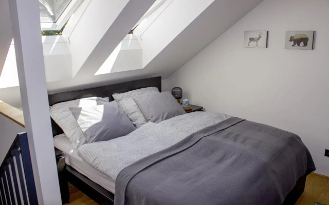Enjoy Harrachov - Atraktivní klidný klimatizovaný apartmán 20 v centru Harrachova, parkováním s wallboxem EV, Wifi, herní konzolí, Ipad, Netflix, výhledem do zahrady a na romantický kostelík - Hotel in Harrachov - Photo 4