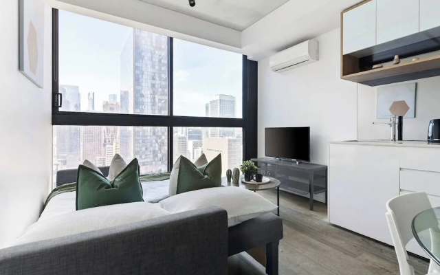 Pet-friendly Stylish 2BR Apt, Panoramic City Views – Guest Rooms – Melbourne