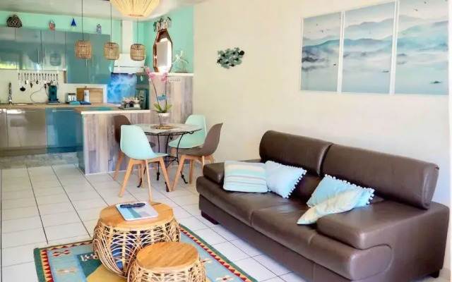 T2 « lémanesque » aux nuances du lac avec jardin