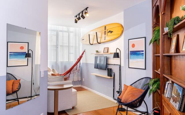 Quarto&Sala a 550m da Praia de Ipanema | PFA58/804